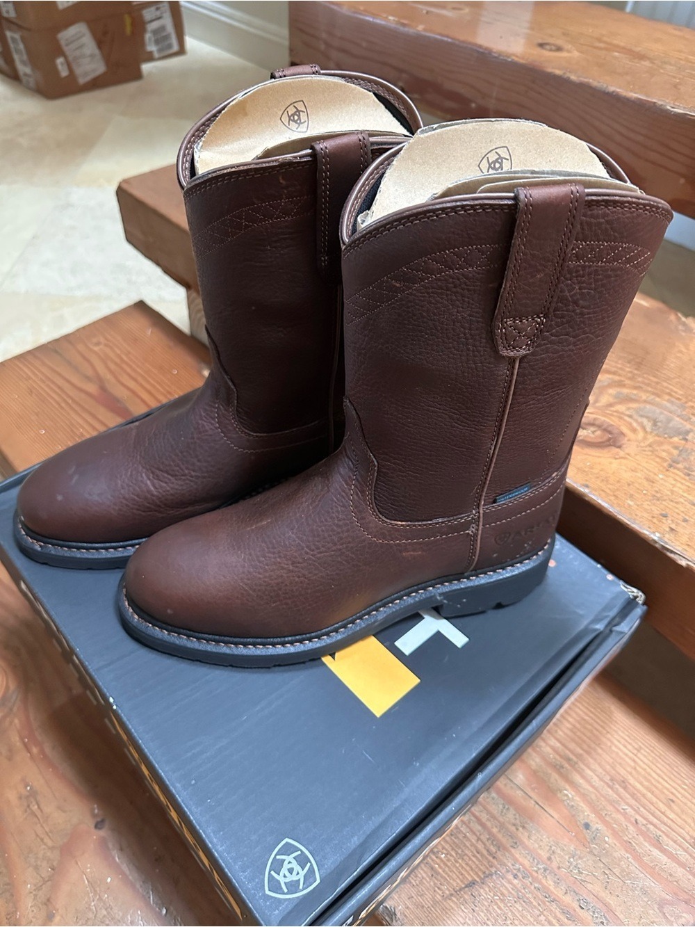 Mens Ariat Sunshine Roper Toe Work Boot - Picture 4 of 6